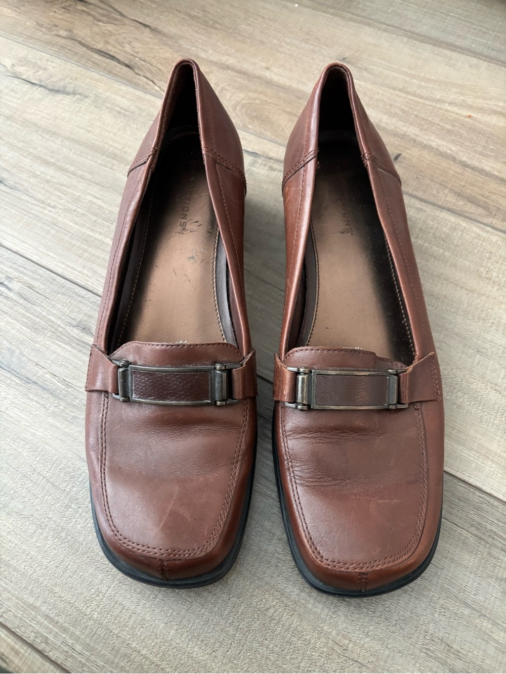 Brown loafers